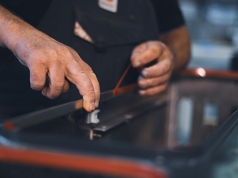 Our specialists seal your railway technology products to withstand all external environmental influences.